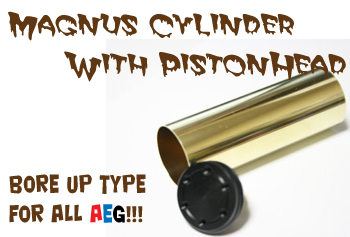 Magnus Cylinder with PistonHead for SR25 AEG